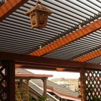 Tecnowood Brescia, tettoia in legno lamellare